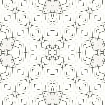 Seamless square abstract pattern. Art texture. Art mandala. Symmetrical patte イラスト素材