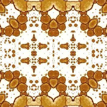 Seamless square abstract pattern. Art texture. Art mandala. Symmetrical patte Stock Illustration