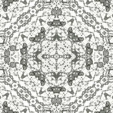 Seamless square abstract pattern. Art texture. Art mandala. Symmetrical patte Illustrazione stock
