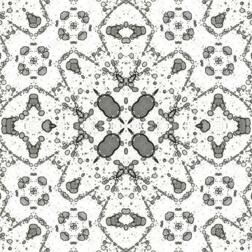 Seamless square abstract pattern. Art texture. Art mandala. Symmetrical patte Stock Illustration