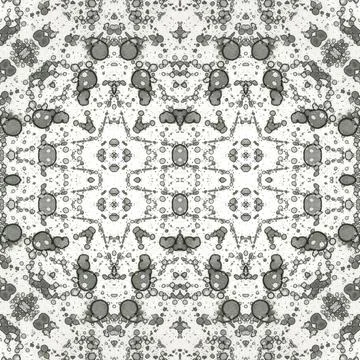 Seamless square abstract pattern. Art texture. Art mandala. Symmetrical patte Stock Illustration