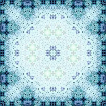 Seamless square abstract pattern. Art texture. Textiles and fashion Foto stock