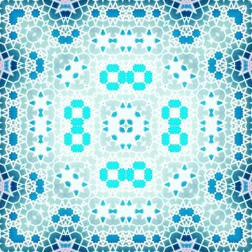 Seamless square abstract pattern. Art texture. Textiles and fashion Foto stock