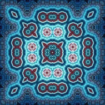 Seamless square abstract pattern. Art texture. Textiles and fashion Stock Photos