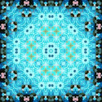 Seamless square abstract pattern. Art texture. Textiles and fashion Stock Photos