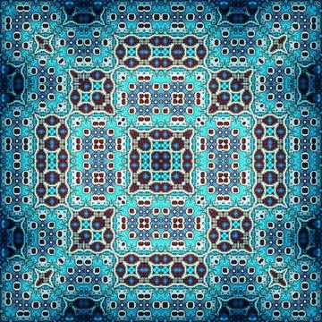Seamless square abstract pattern. Art texture. Textiles and fashion Stock Photos