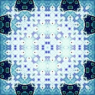 Seamless square abstract pattern. Art texture. Textiles and fashion Stock Photos