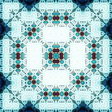 Seamless square abstract pattern. Art texture. Textiles and fashion Foto stock