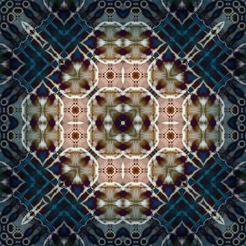 Seamless square art pattern. The pattern is abstract. The texture is mysterio イラスト素材