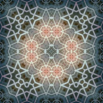 Seamless square art pattern. The pattern is abstract. The texture is mysterio Stock Illustration