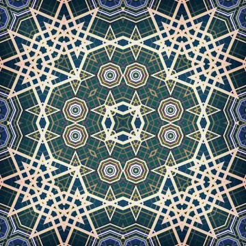 Seamless square art pattern. The pattern is abstract. The texture is mysterio Stock Illustration