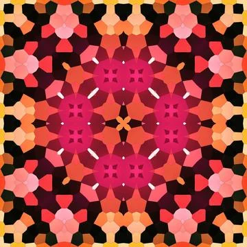 Seamless square art pattern. The pattern is abstract. The texture is mysterio Illustrazione stock