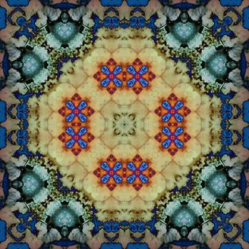 Seamless square art pattern. The pattern is abstract. The texture is mysterio イラスト素材