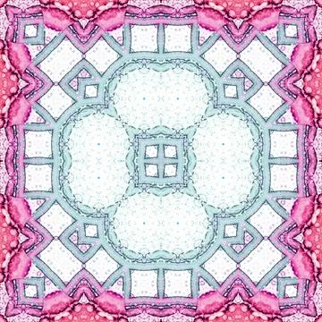 Seamless square art pattern. The pattern is abstract. The texture is mysterio Stock Illustration