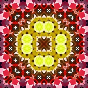 Seamless square art pattern. The pattern is abstract. The texture is mysterio Stock Illustration