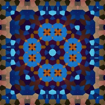 Seamless square art pattern. The pattern is abstract. The texture is mysterio Illustrazione stock