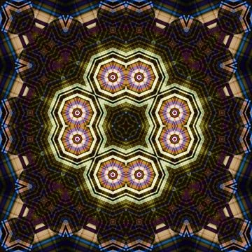 Seamless square art pattern. The pattern is abstract. The texture is mysterio Illustrazione stock