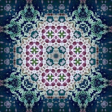 Seamless square art pattern. The pattern is abstract. The texture is mysterio Illustrazione stock