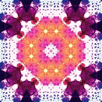 Seamless square art pattern. The pattern is abstract. The texture is mysterio Stock Illustration