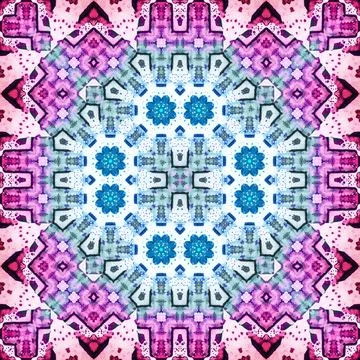 Seamless square art pattern. The pattern is abstract. The texture is mysterio Stock Illustration