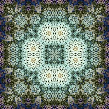 Seamless square art pattern. The pattern is abstract. The texture is mysterio Stock Illustration