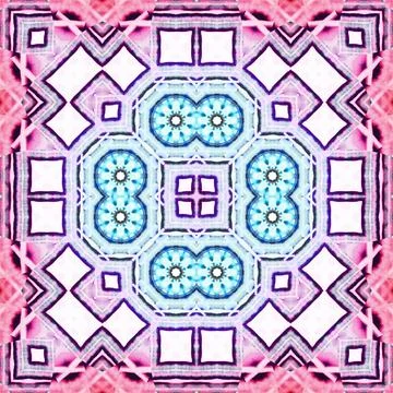 Seamless square art pattern. The pattern is abstract. The texture is mysterio Illustrazione stock