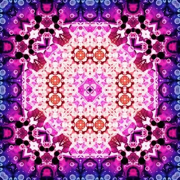 Seamless square art pattern. The pattern is abstract. The texture is mysterio Stock Photos