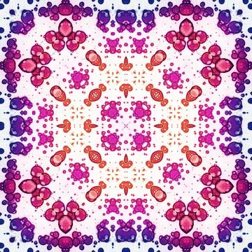 Seamless square art pattern. The pattern is abstract. The texture is mysterio Stock Photos