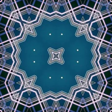 Seamless square art pattern. The pattern is abstract. The texture is mysterio Foto stock