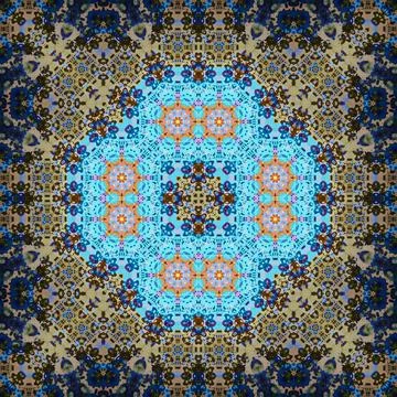 Seamless square art pattern. The pattern is abstract. The texture is mysterio Foto stock