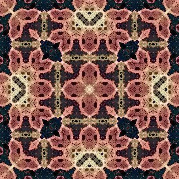 Seamless square art pattern. Texture art Stock Illustration