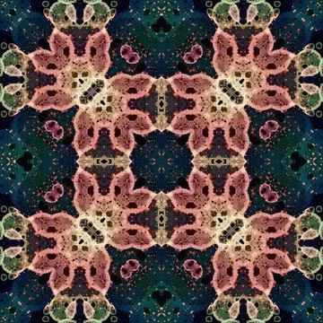Seamless square art pattern. Texture art Illustrazione stock