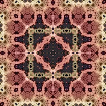 Seamless square art pattern. Texture art Stock Illustration