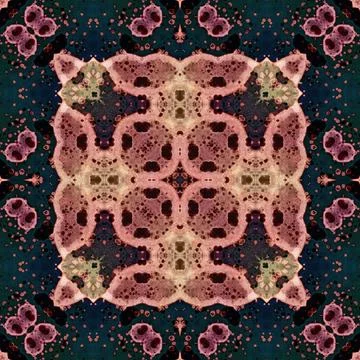 Seamless square art pattern. Texture art Stock Illustration