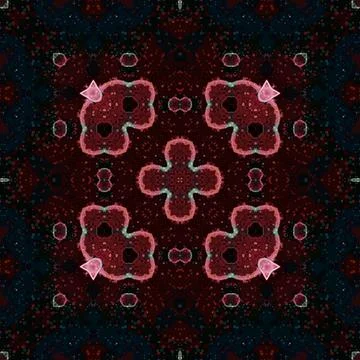 Seamless square art pattern. Texture art Illustrazione stock