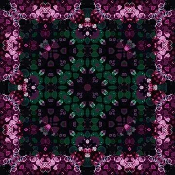 Seamless square art pattern. Texture art Illustrazione stock