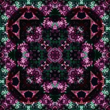 Seamless square art pattern. Texture art Stock Illustration