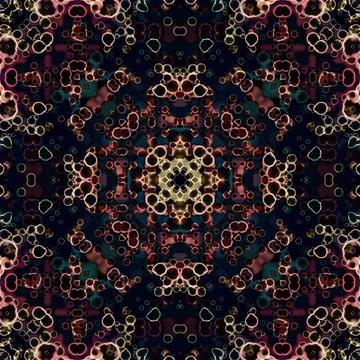 Seamless square art pattern. Texture art Illustrazione stock