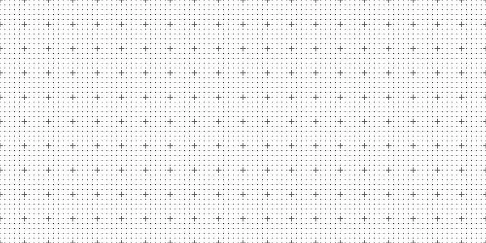 Seamless square grid paper texture with crosses and dots blank technical shee Illustrazione stock