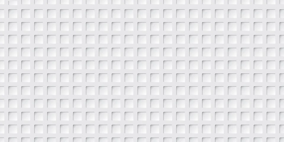Seamless square groove pattern paper cut style gray background graphic illu.. Stock Illustration