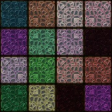 Seamless square mosaic pattern Stock Illustration