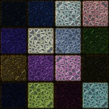 Seamless square mosaic pattern Illustrazione stock