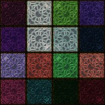 Seamless square mosaic pattern 스톡 일러스트
