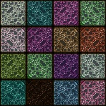 Seamless square mosaic pattern Illustrazione stock