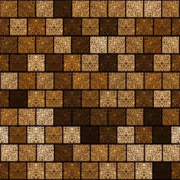 Seamless square mosaic pattern 스톡 일러스트