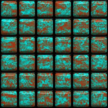 Seamless square mosaic pattern Stock Illustration