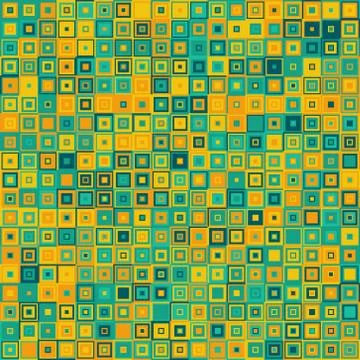 Seamless square mosaic pattern - vector illutration Stock Illustration