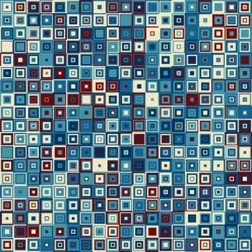 Seamless square mosaic pattern - vector illutration Stock Illustration