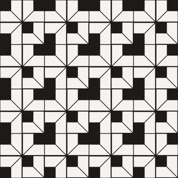 Seamless square pattern. Abstract stripes endless background Illustrazione stock