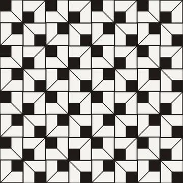 Seamless square pattern. Abstract stripes endless background Stock Illustration